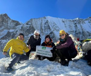 Bold Himalaya Team successfully reached Larkya La Pass (5,106 m / 16,752 ft) with our expert team during the Manaslu Circuit Trek in Nepal