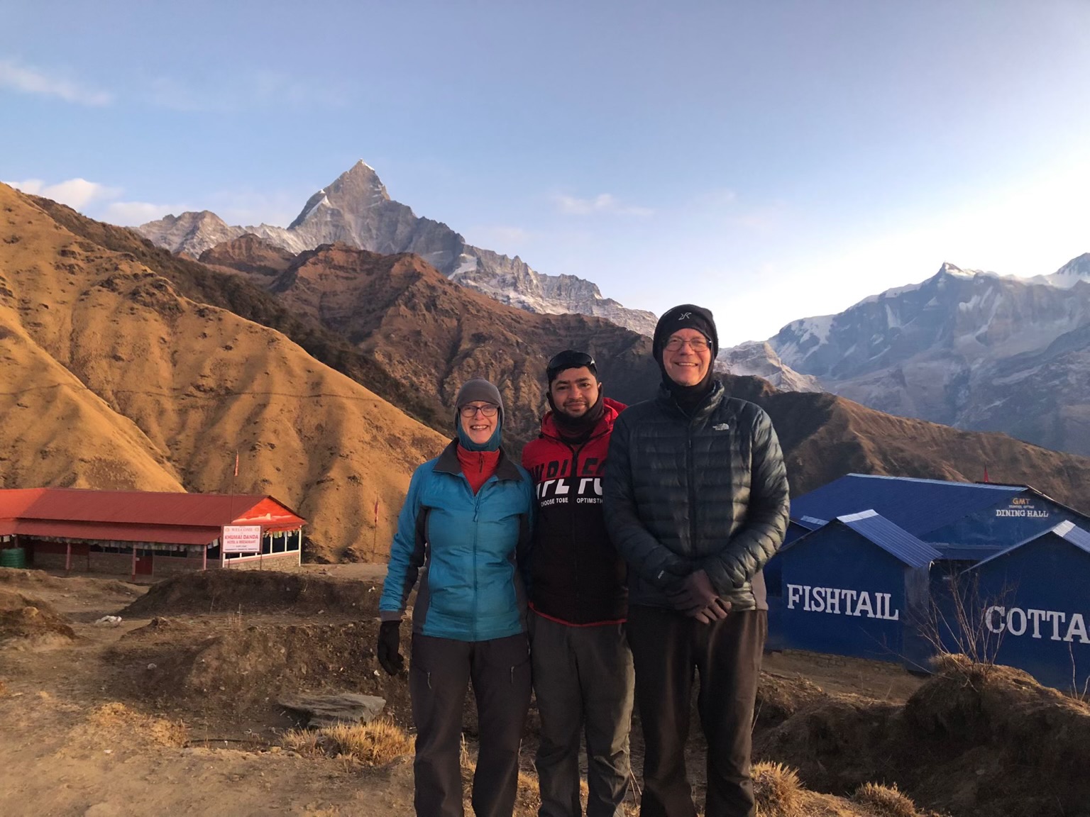 Khumai Danda Trek (3,245 m / 10,646 ft) with Mount Fishtail view and local tea houses