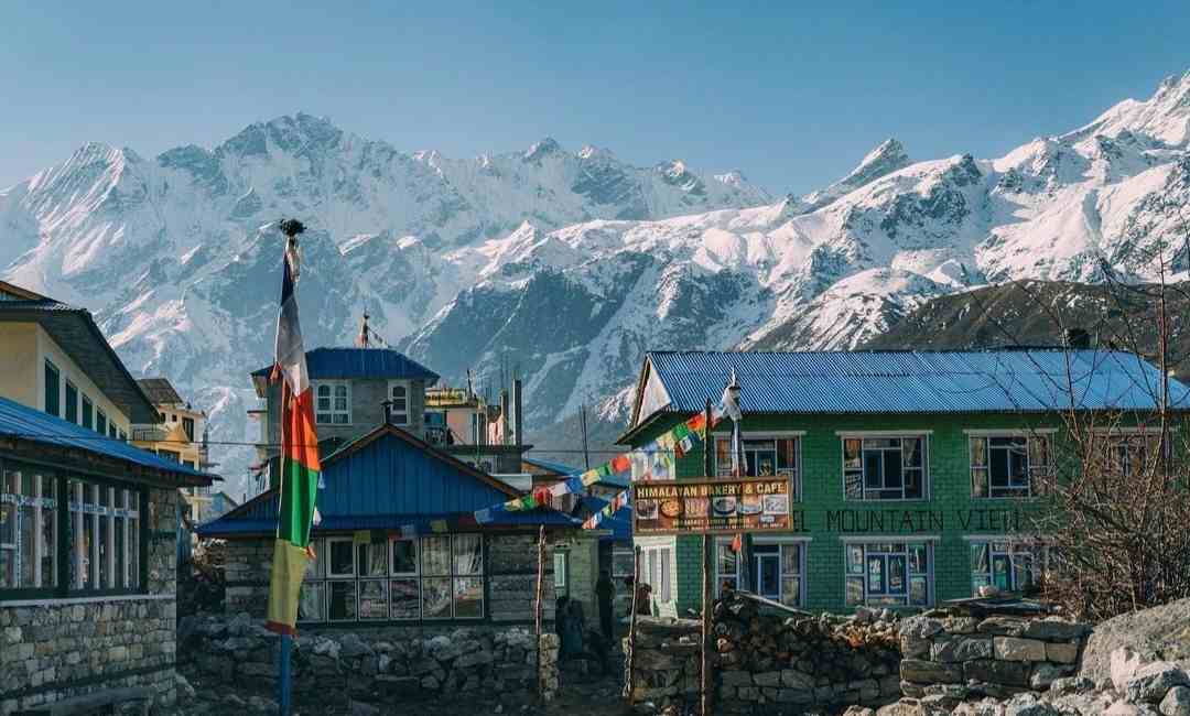 Charming Langtang Village – Colorful Flags, Traditional Houses & Himalayan Beauty
