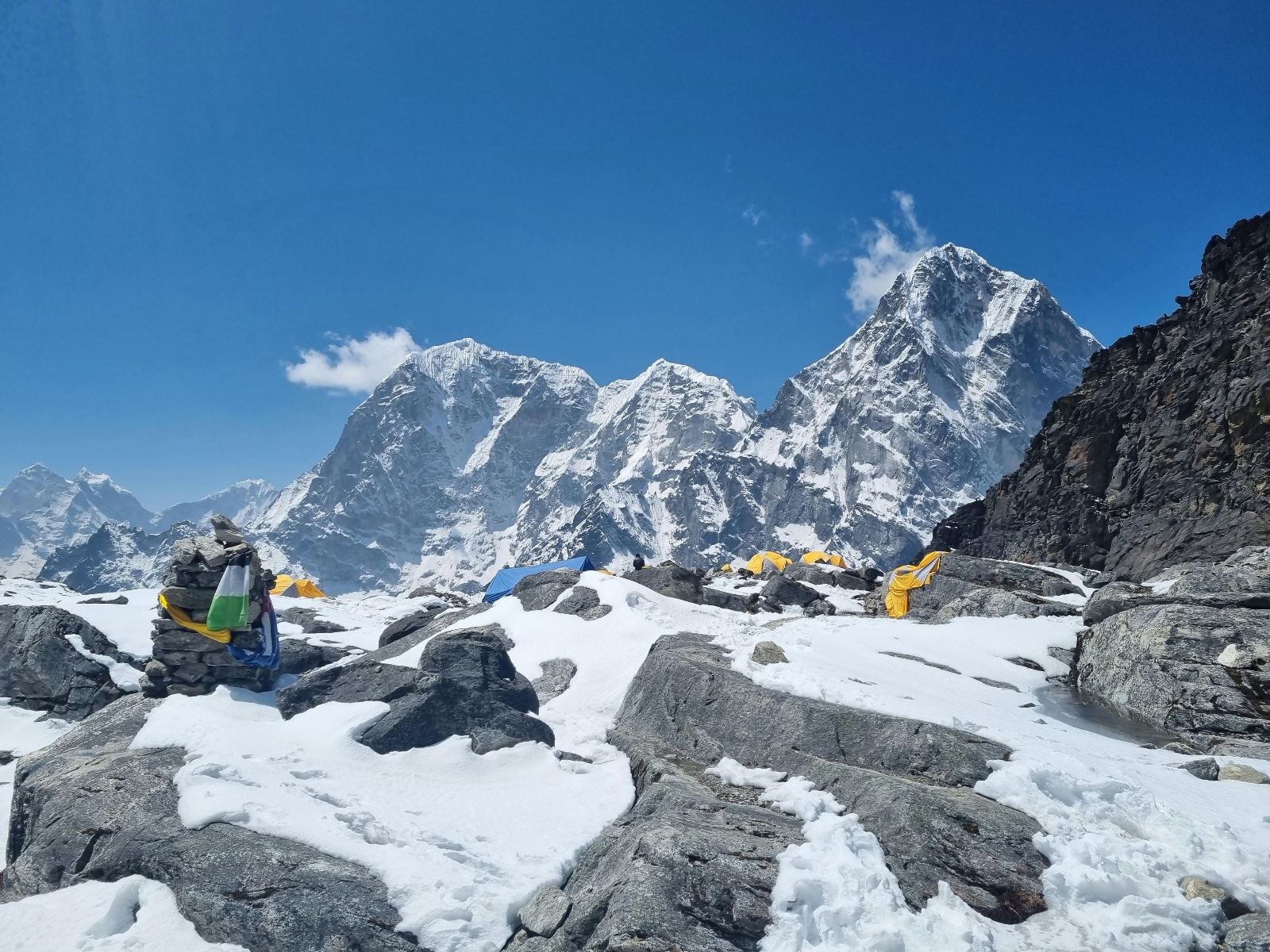 Mount Everest is the most dramatic example of an active continental collision on Earth.