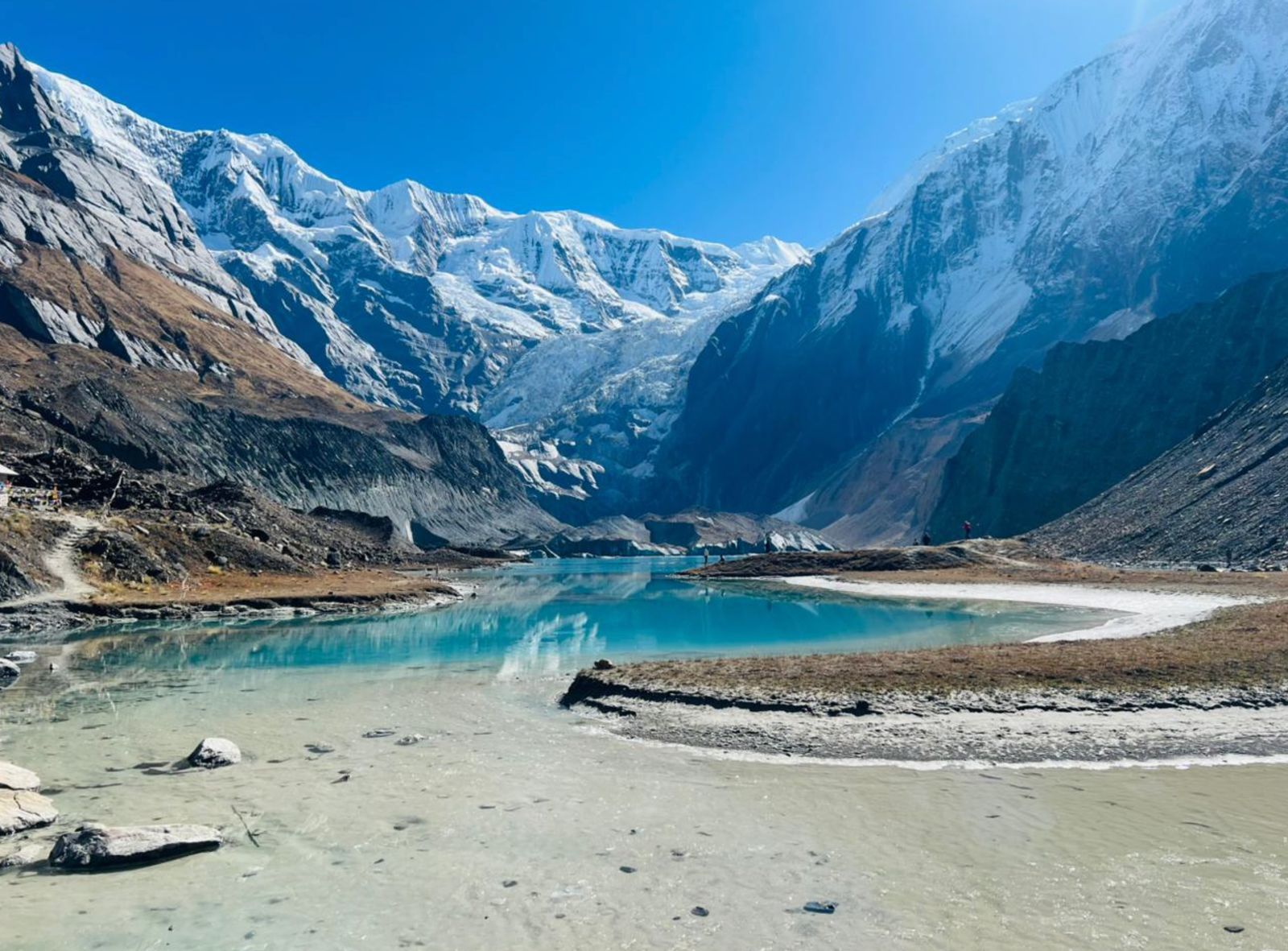 Trek to North Annapurna Base Camp with Himalayan views