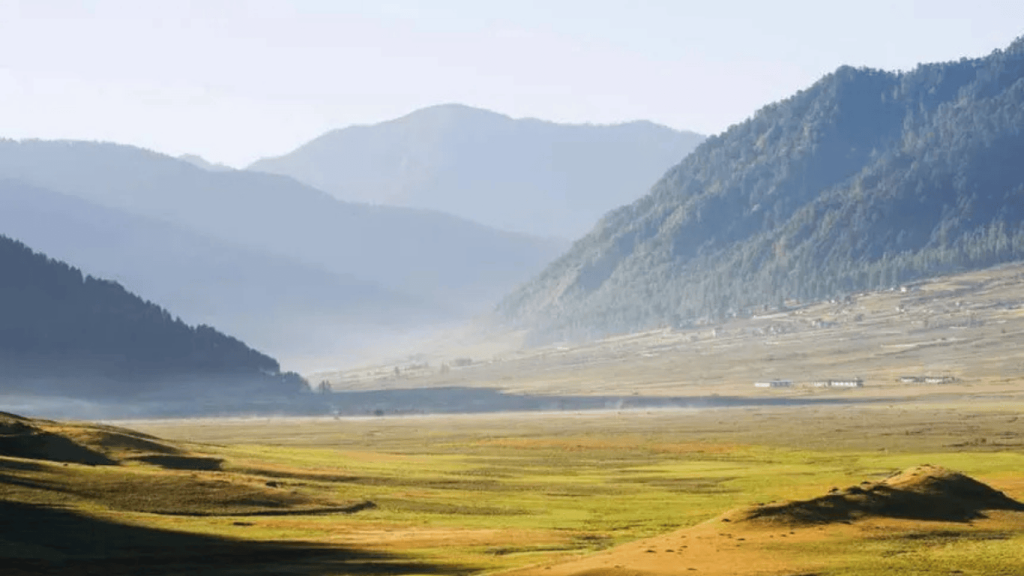 Phobjikha Valley Bhutan scenic landscape