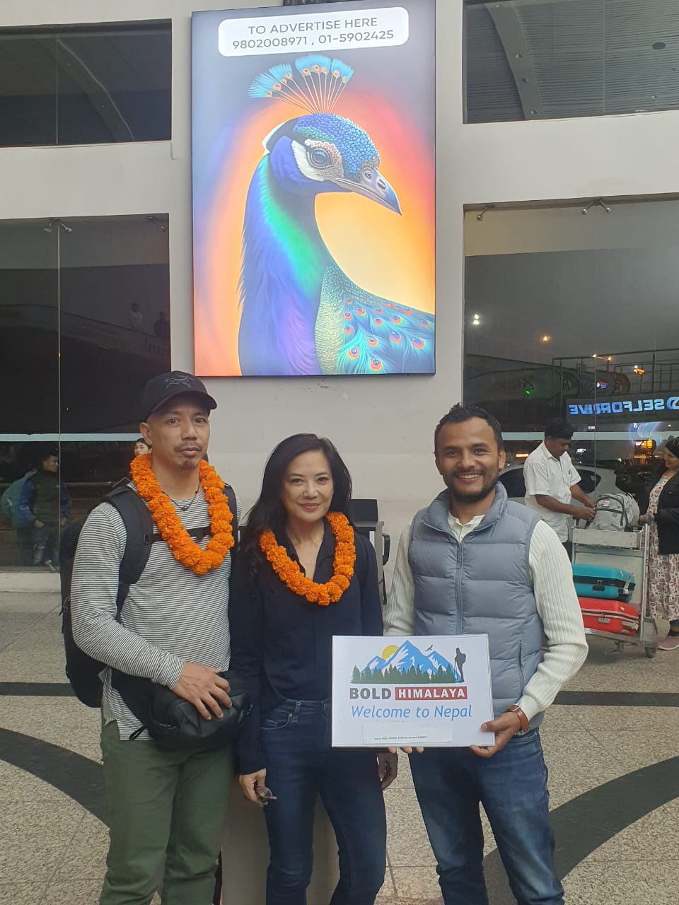 Welcoming clients for Luxury Everest View Trek in the Himalayas