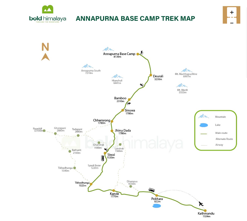 Annapurna Sanctuary Trek (ABC Trek) with Poon Hill