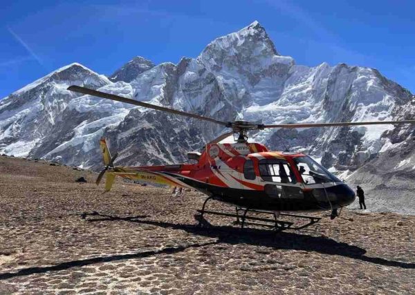 Helicopter tour with the Mount Everest View and one of the fun things to do in Nepal