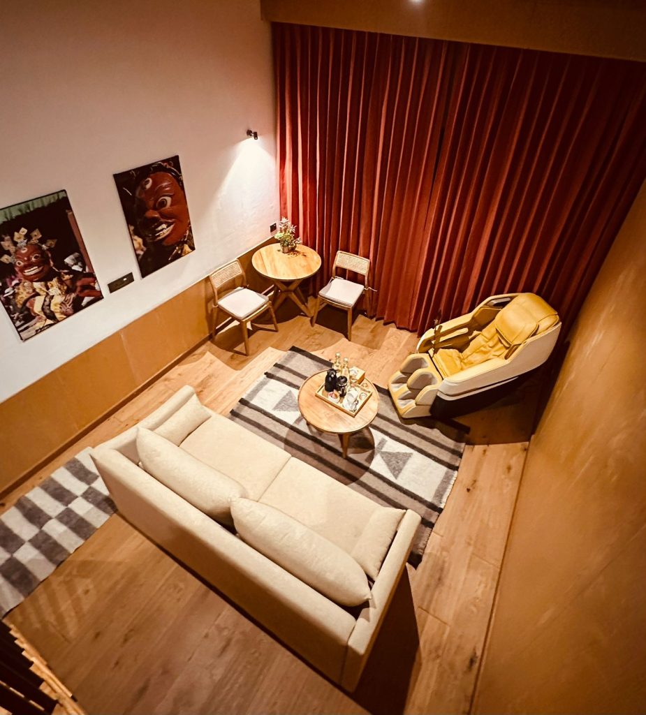 Cozy elegance at The Himalay Lodge — where modern comfort meets warm, inviting vibes during Luxury Everest Base Camp Trek with Helicopter Return