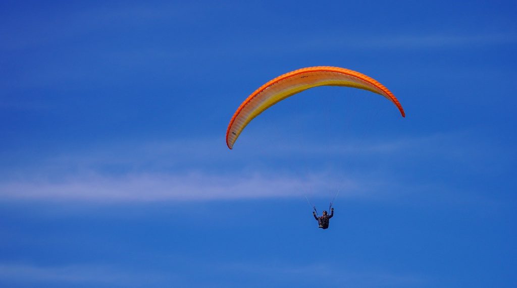 Paragliding over Phewa Lake in Pokhara with stunning Himalayan views, one of the best things to do in Nepal