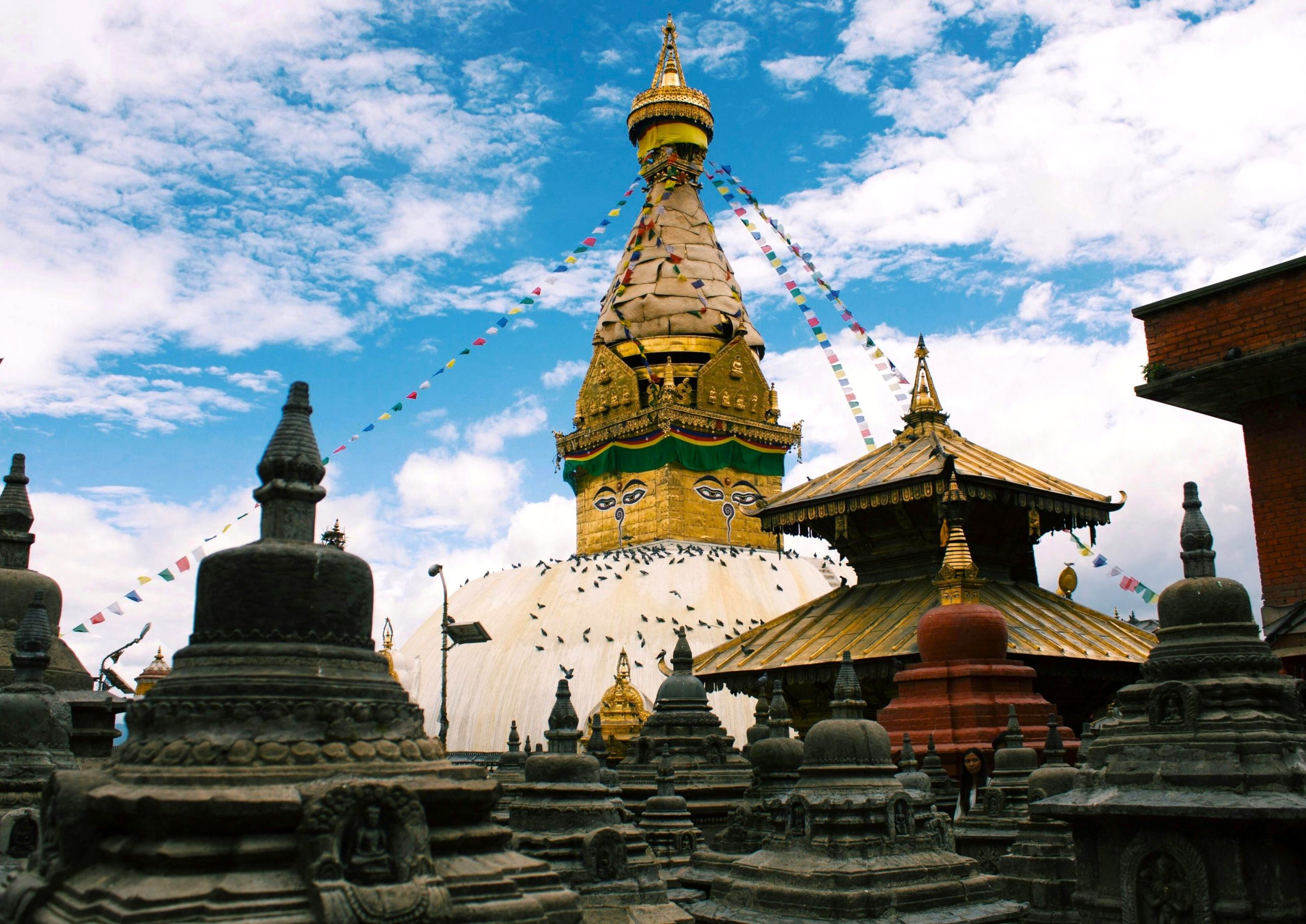 Swayambhunath temple, also known as the monkey temple