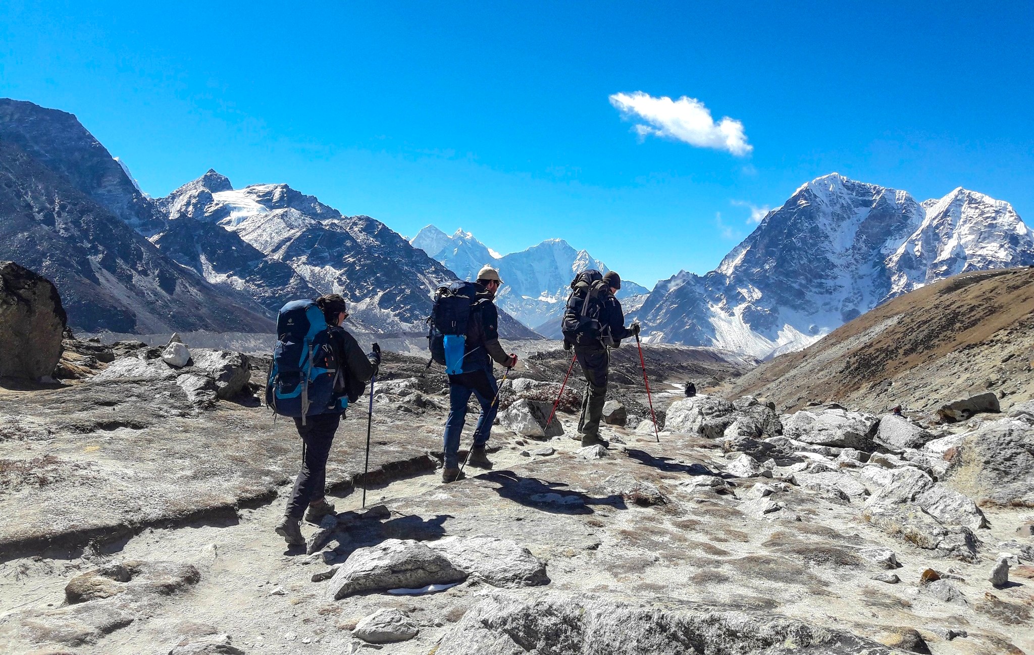 Trekking hiking along with the mesmerising view of Himalaya, one of the best things to do in Nepal