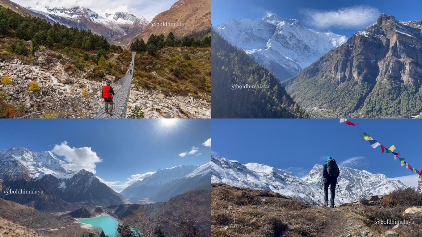 Scenery of Manaslu Circuit Trek & Annapurna Circuit Trek