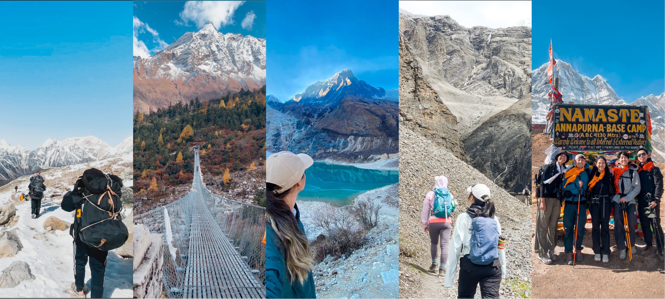 Best treks in Nepal 2026 showcasing trekkers walking through Himalayan trails with panoramic views of Everest, Annapurna, and snow-capped peaks