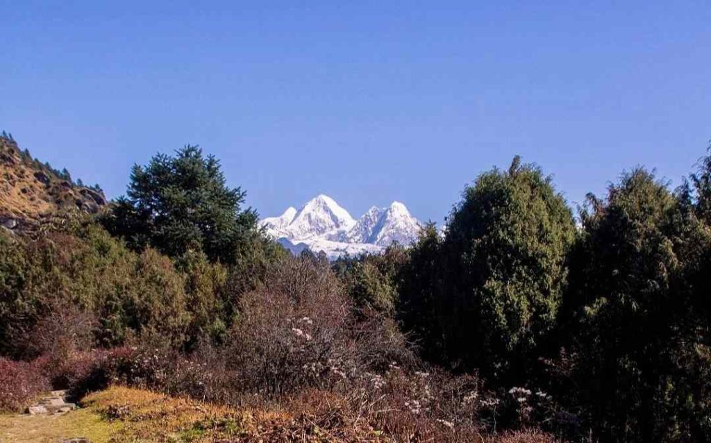 Majestic Himalayan peaks along the Helambu Trek, Nepal