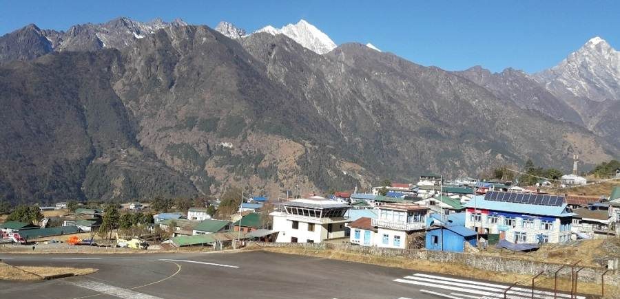 Lukla village in the Everest region, a vibrant Sherpa settlement, is one of the first things to see on Everest Base Camp trek