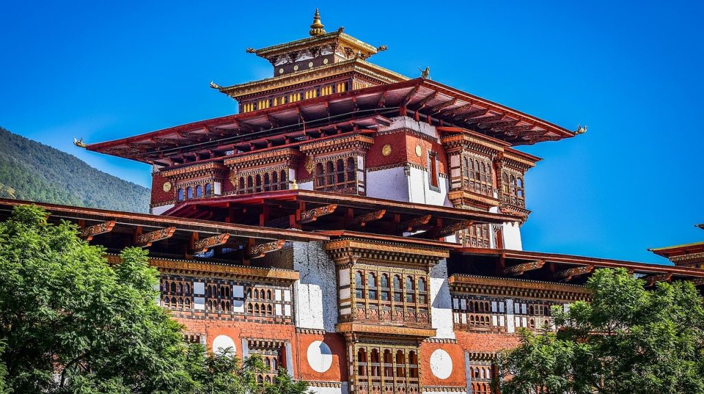 Punakha Dzong at the confluence of Pho Chhu and Mo Chhu rivers, is one of the best places to visit in Bhutan