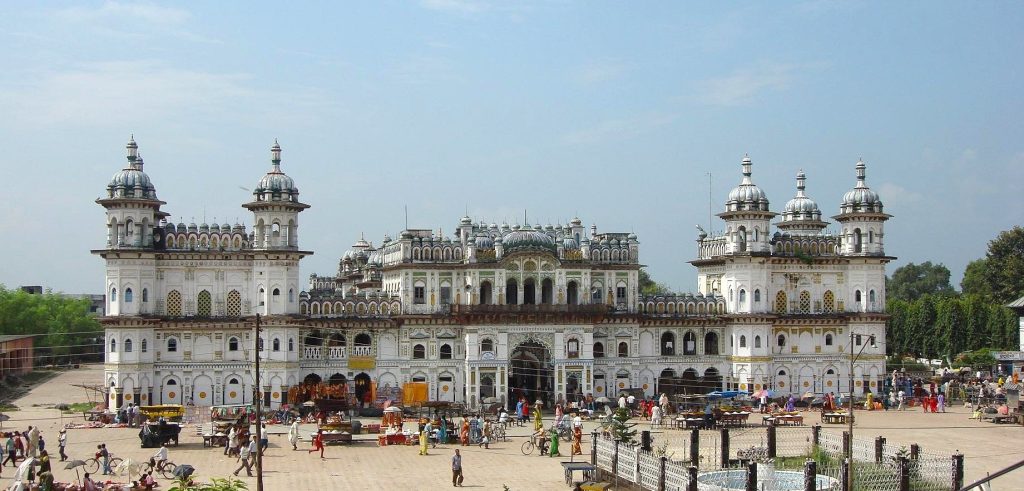 Janaki Mandir in Janakpur, one of the best tourist places to visit in Nepal, showcases stunning architecture and spiritual significance