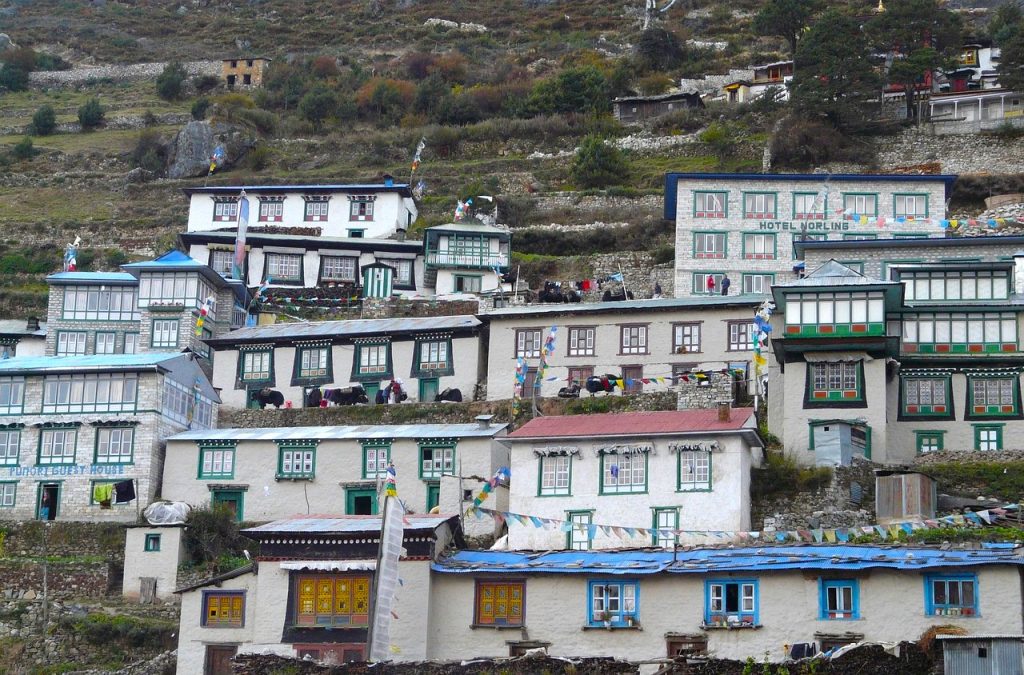 Namche Bazaar, home of the Sherpas, where Himalayan culture, trade, and mountain life come together in the heart of the Everest region