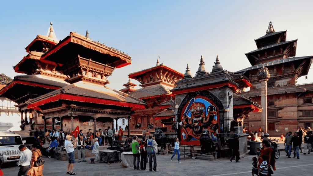 Kathmandu Durbar Square with historic palaces temples and cultural heritage in Nepal