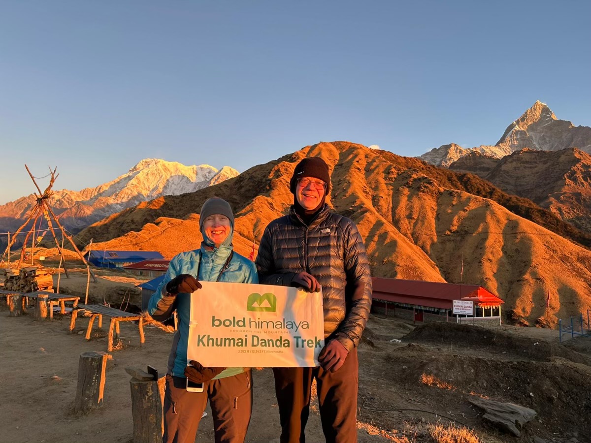 Khumai Danda Trek including Korchen Hill is most beautiful trek near Pokhara offers panoramic view of Himalaya
