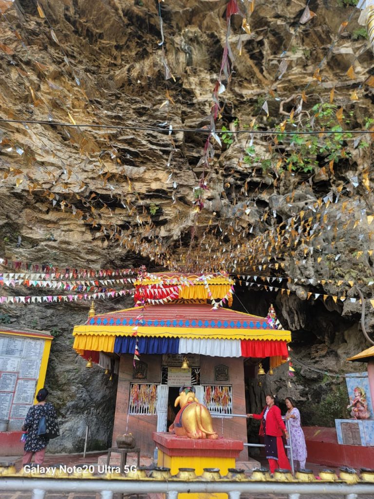 Chhangchhangdi Temple in Syangja, Nepal, a serene place of worship surrounded by natural beauty.