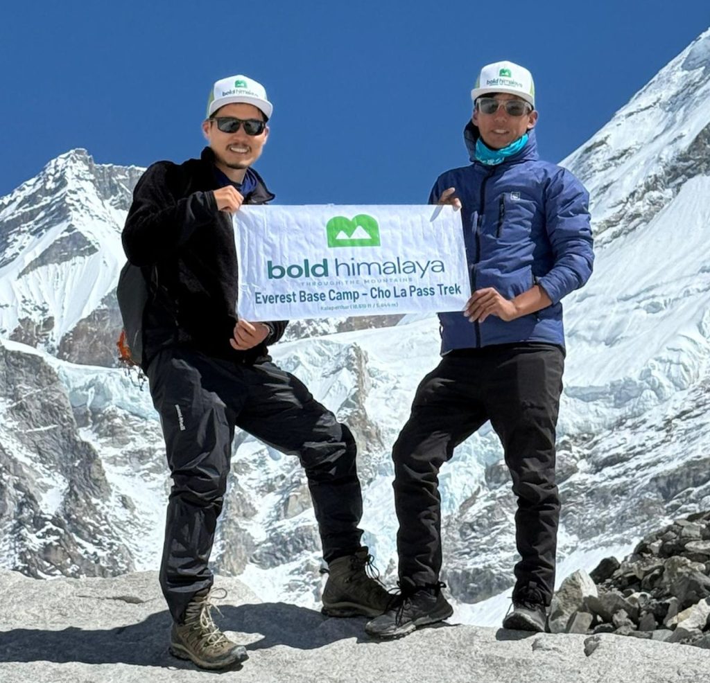 Trekkers trekking to Everest Base Camp via Gokyo Cho La Pass-Everest Base Camp Trek vs Kilimanjaro Climb