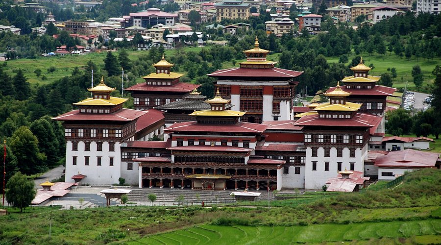 Thimphu Dzong, is a majestic fortress and monastery that dominates the Thimphu skyline.