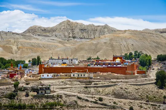 Lo‑Manthang, the ancient walled capital of the former Kingdom of Lo, is located in the heart of Upper Mustang trek.