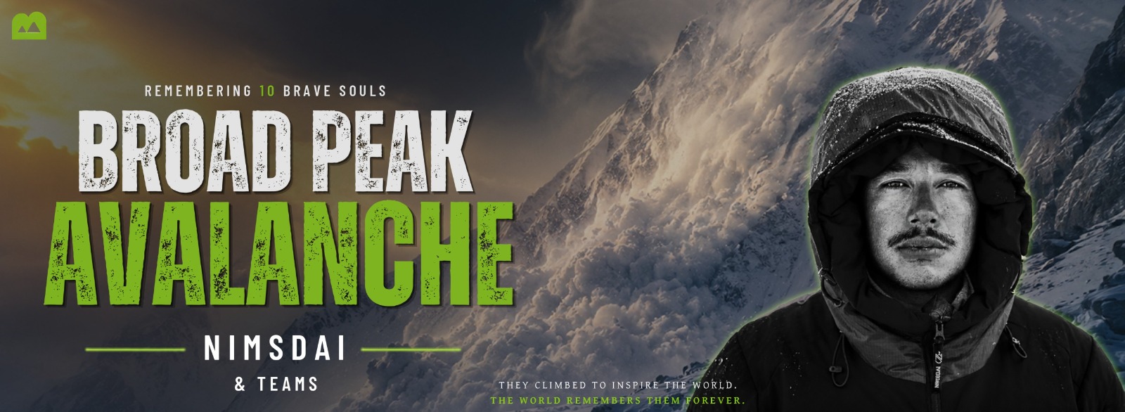Broad Peak avalanche tragedy in Karakoram where Nirmal Purja and his climbing team were struck during summit push.