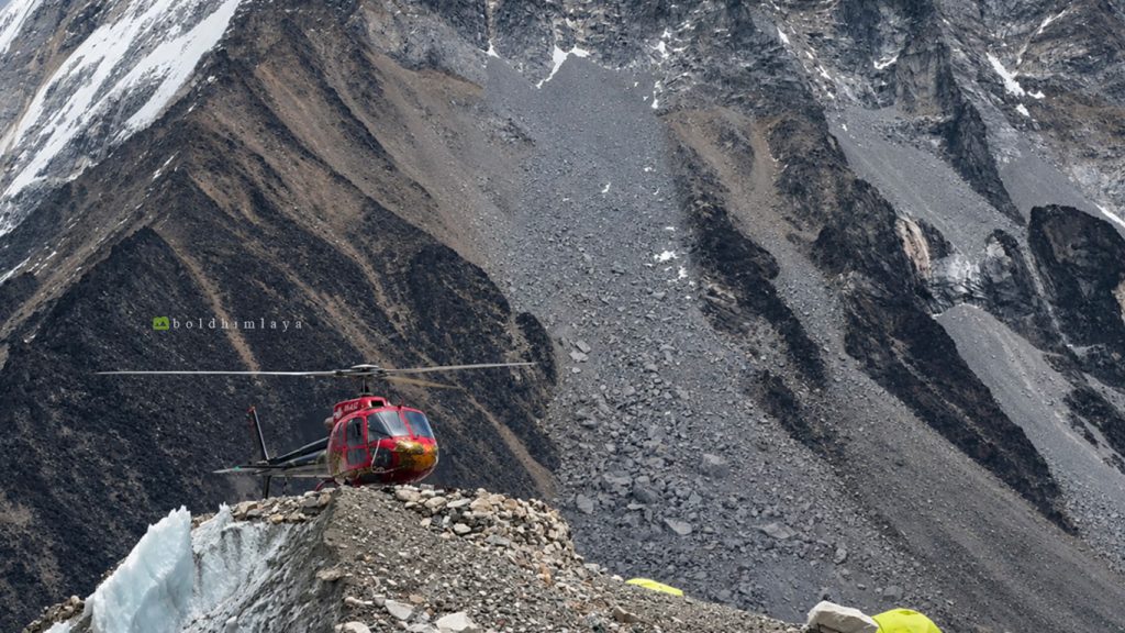 Everest Helicopter Tour Permits for landing at Everest Base Camp.